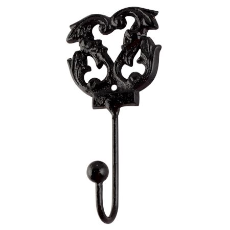 Decorative Black Iron Wall Hooks